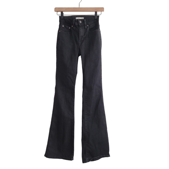 Levi's 726 Black Flare Denim Jeans